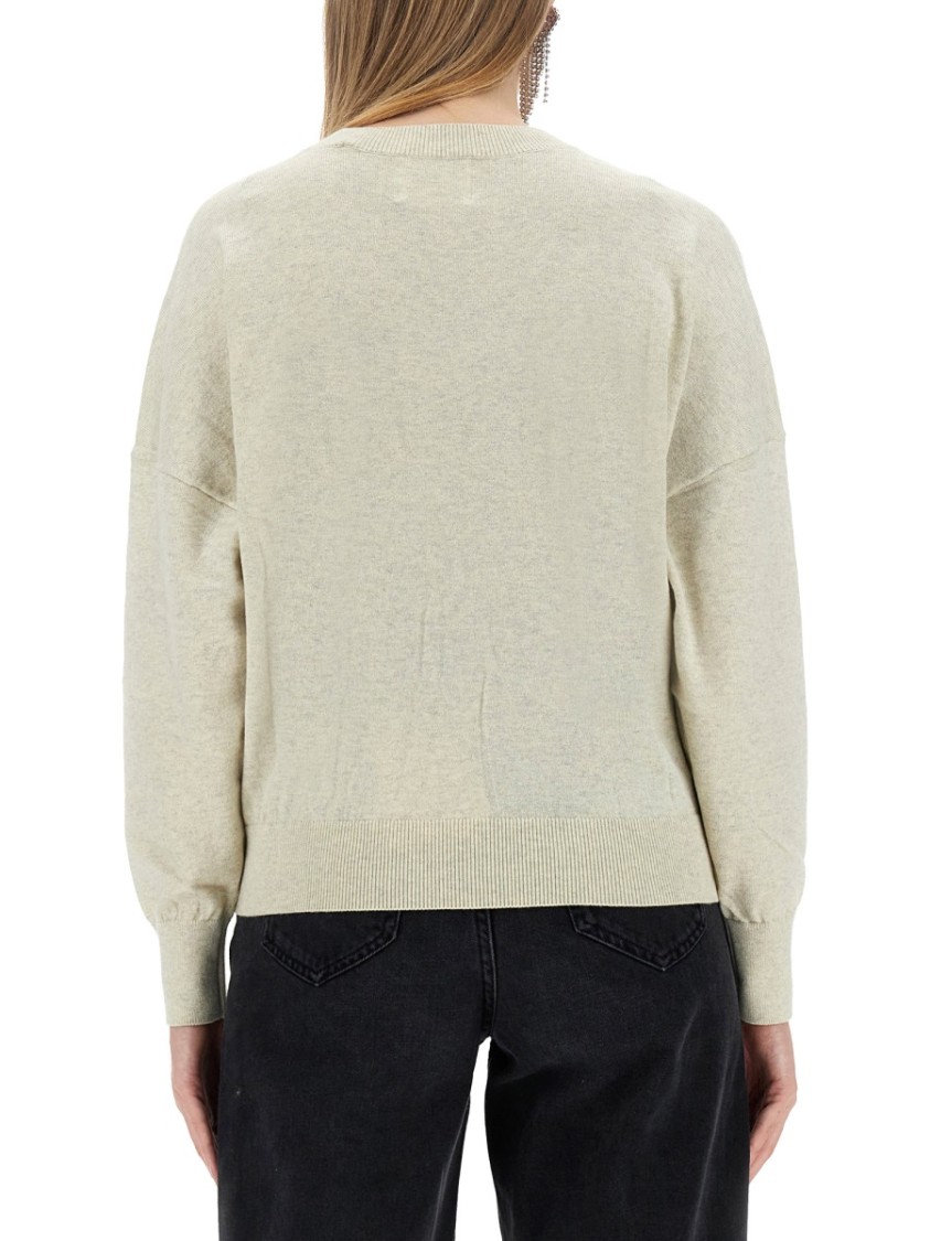 Shop Isabel Marant Étoile Soft Texture Knit Sweater In Black