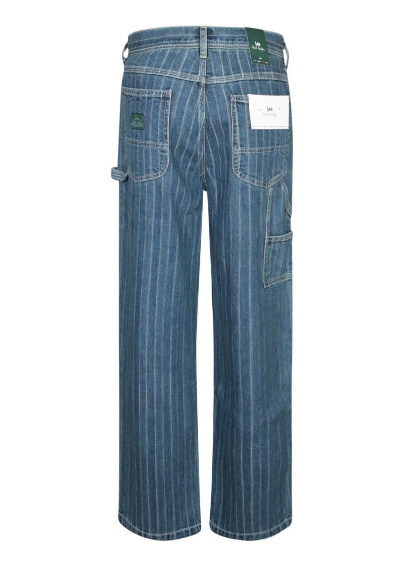 PAUL SMITH PAUL SMITH WIDE-LEG JEANS WITH VERTICAL STRIPES