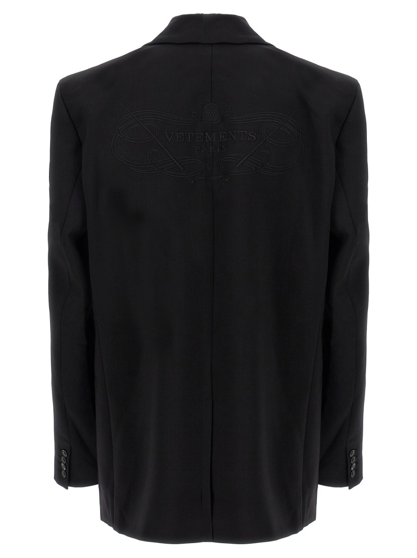 Vetements Oversize Single-breasted Blazer In Black