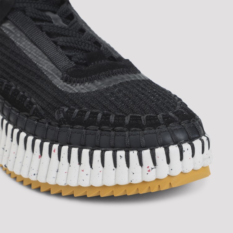 Chloé Black Nama Sneakers In Lower-Impact Mesh | THE LIST