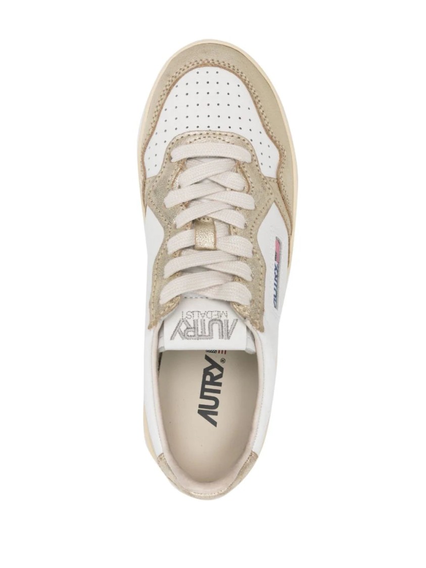 Autry Medalist Platform Low Sneakers In Multi