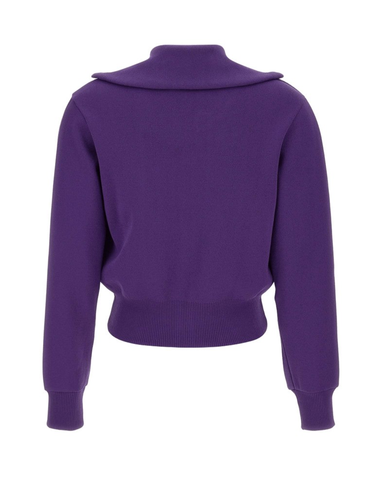 Shop Autry Cropped Tennis-style Jacket With Contrasting Stripes And Logo