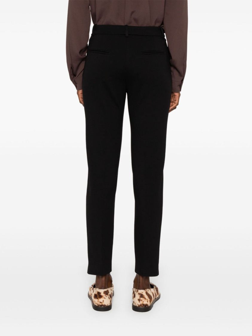 Pinko Tailored Black Trousers With Polished Silhouette In Black