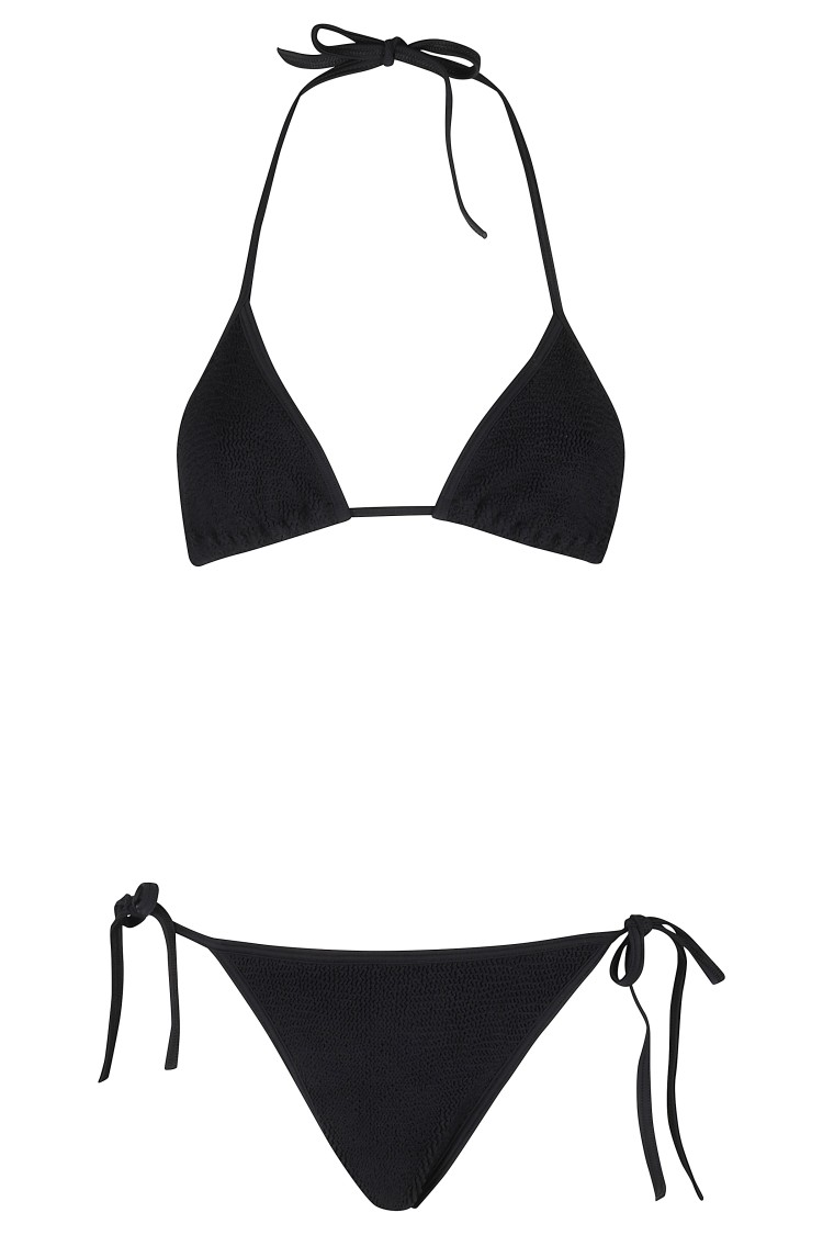 Hunza G Gina Triangle Bikini Set In Black