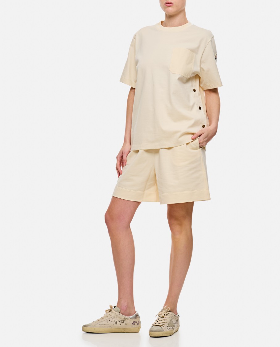 Moncler Outdoor Shorts Trousers Beige In Neutrals