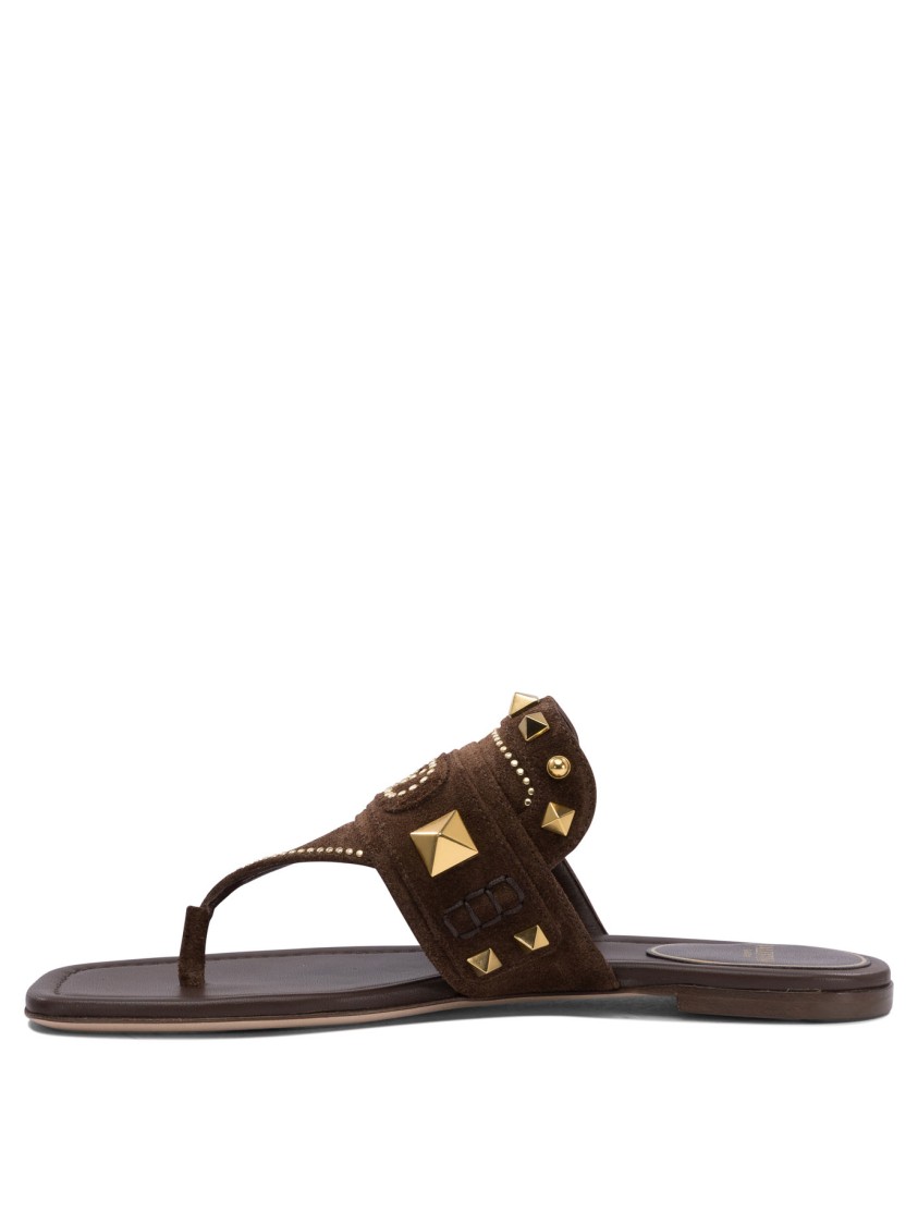 Valentino Garavani "plaster Caster" Slides In Brown