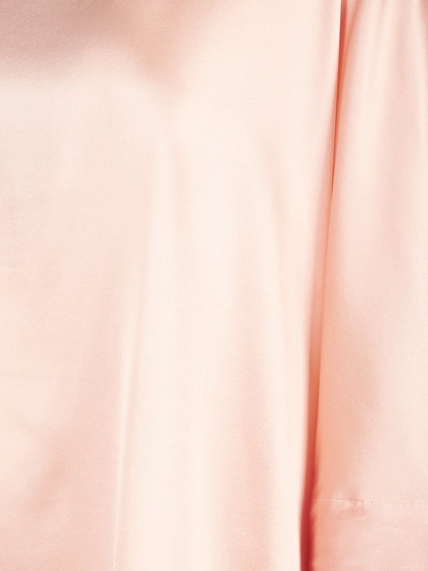 Roberto Collina Relaxed-fit Top With 3/4 Sleeves In Pink