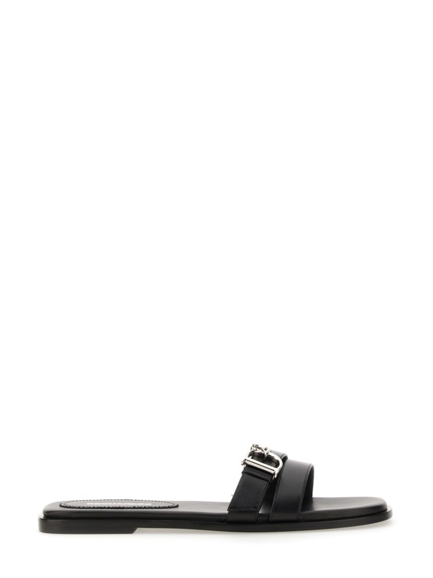 Dsquared2 D2 Statement Sandals In Black