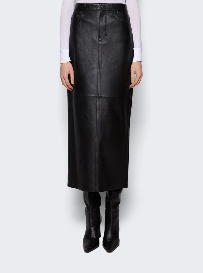 Wardrobe.nyc Leather Maxi Column Skirt
