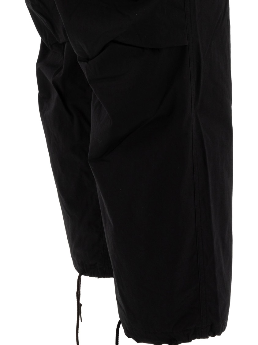 Nanamica Drawstring Trousers With Cargo Pockets And Primaloft Padding In Black