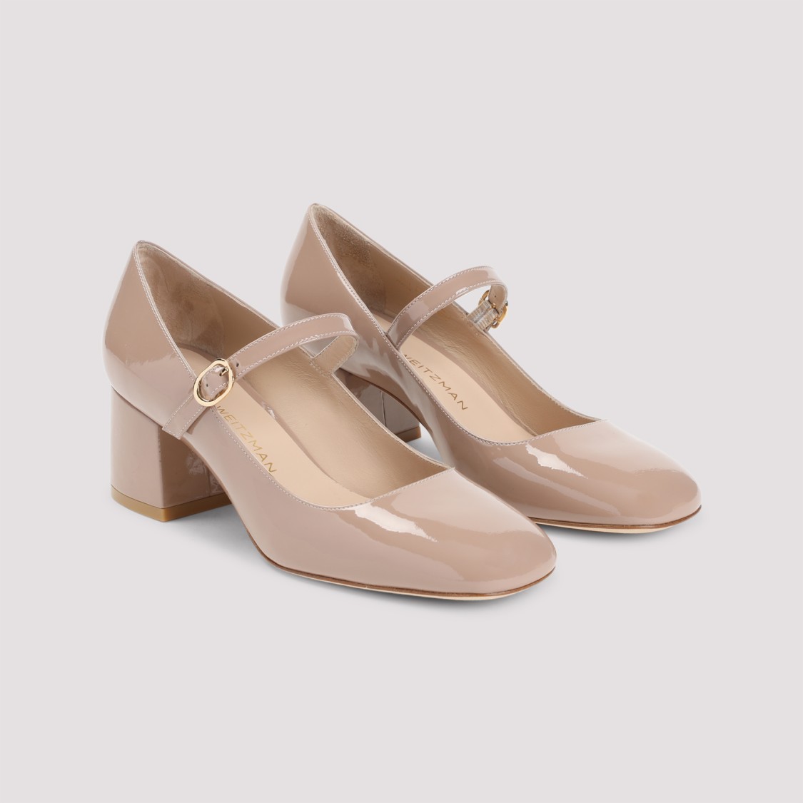 パンプス Stuart Weitzman Mj 60 Light Brown Patent Leather Pumps Stuart Weitzman Mj 60 Light Brown Patent Leather Pumps In