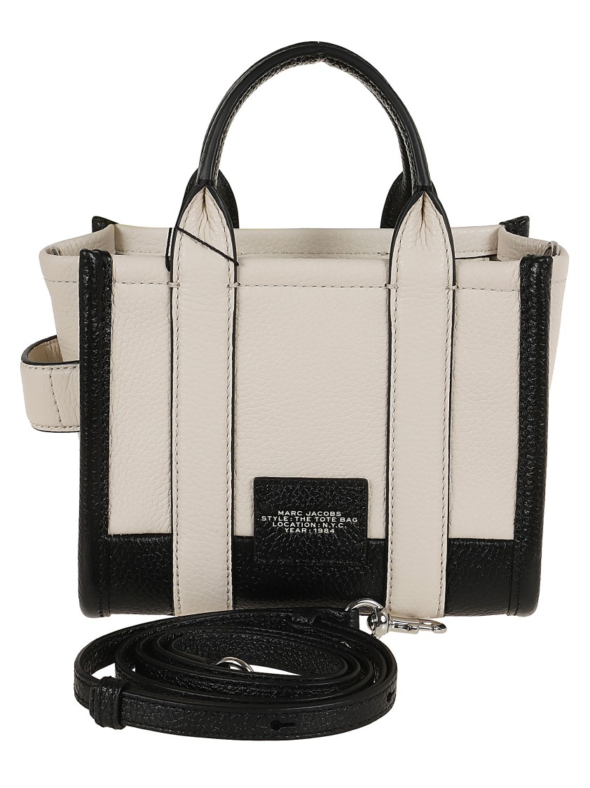 Marc Jacobs Elegant Crossbody Tote Bag With Rhinestone Detail And Versatile Carry Options In Neutrals