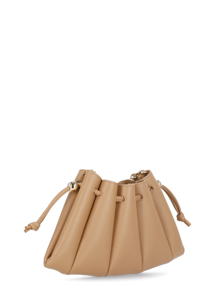 Themoirè Brown Vegan Leather Dafne Bottalato Shoulder Bag In Brown