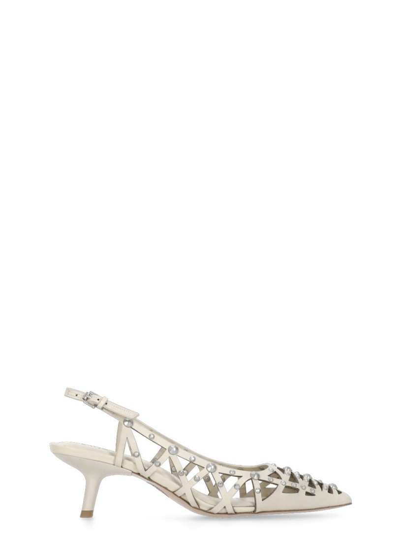 Ash Ivory Bizarre Slingback In Neutral