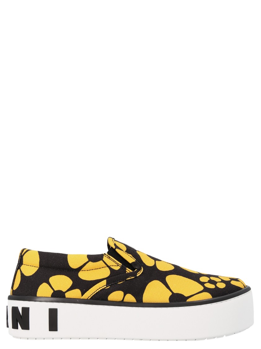 Marni Printed Slip On Sneakers