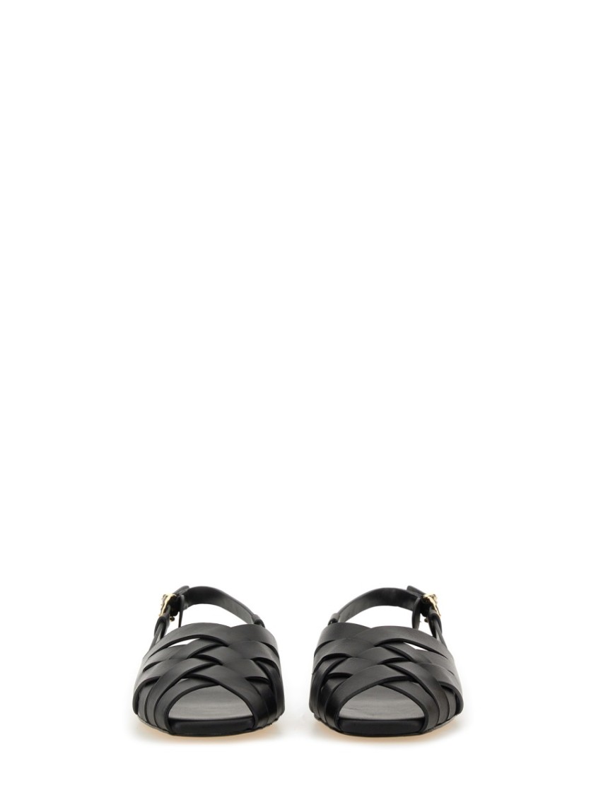 Shop Michael Michael Kors "irene" Sandal In Black