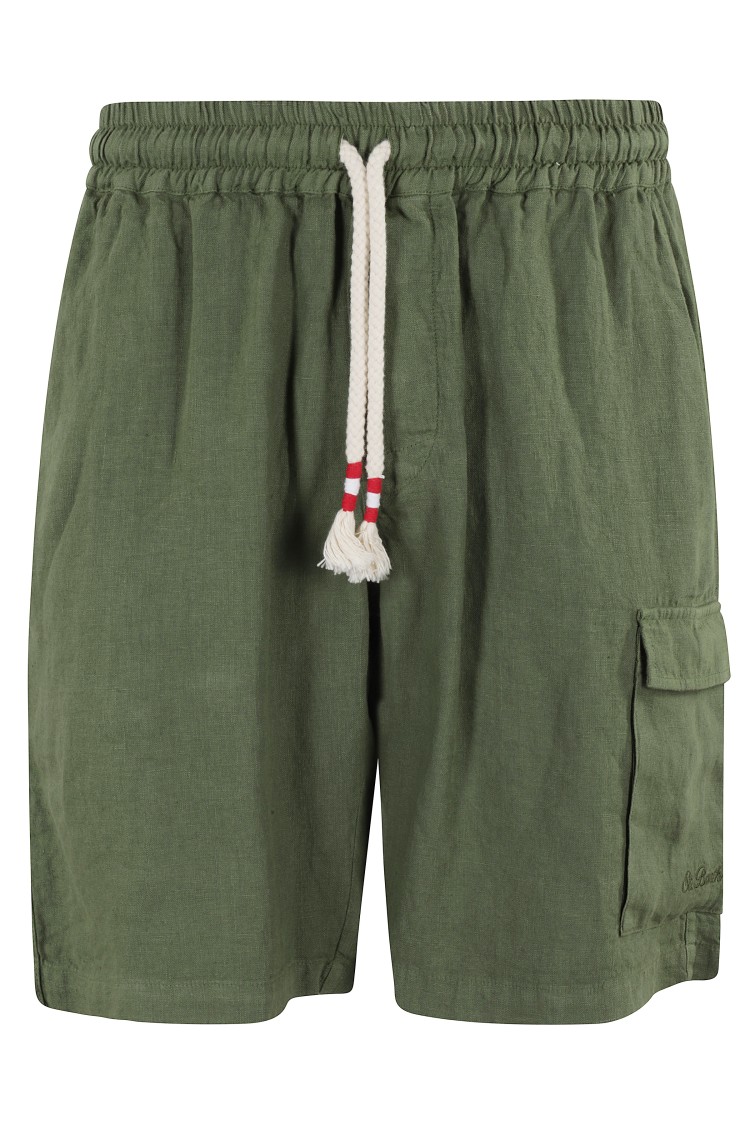 Shop Mc2 Saint Barth Bermuda Chinos Con Tasche In Grey