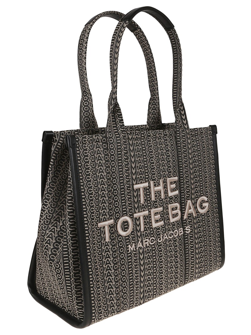 Marc Jacobs Large Jacquard Shopper Bag With Versatile Leather Handles
