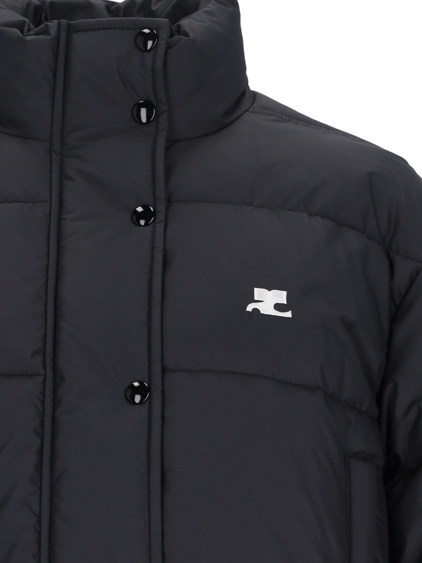 Courrèges Courreges Pre Nylon Puffer Jacket In Black