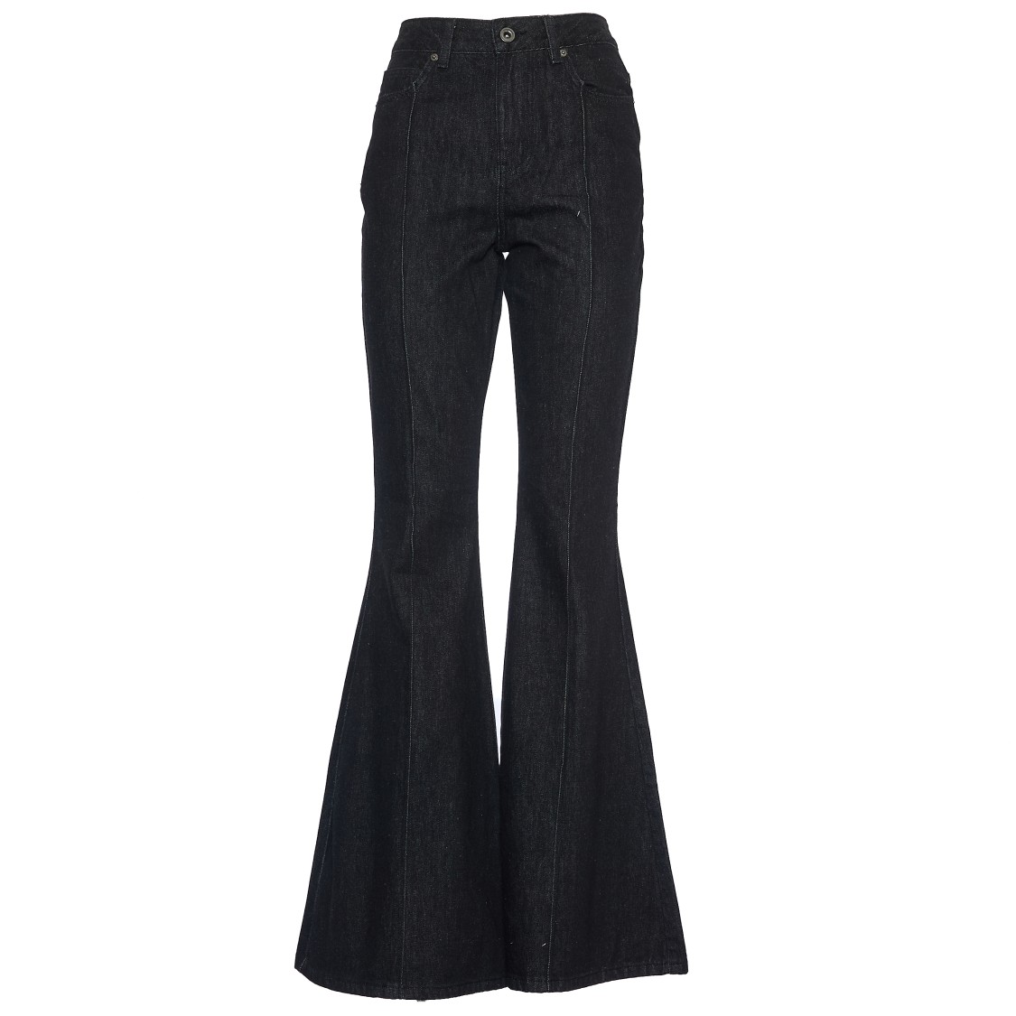 Self-portrait High-waisted Flare Jeans For In Black