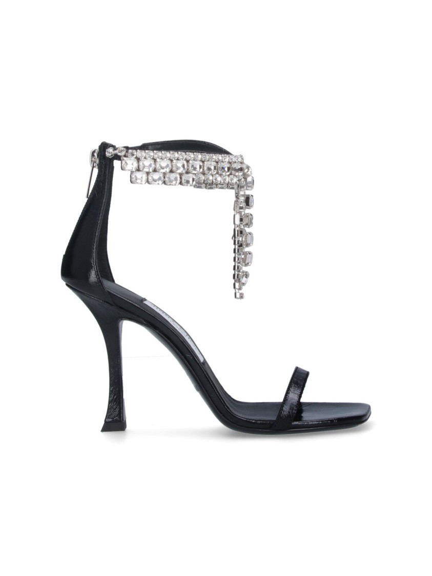 Shop Jimmy Choo "verity 100" Slingback Sandals – Black