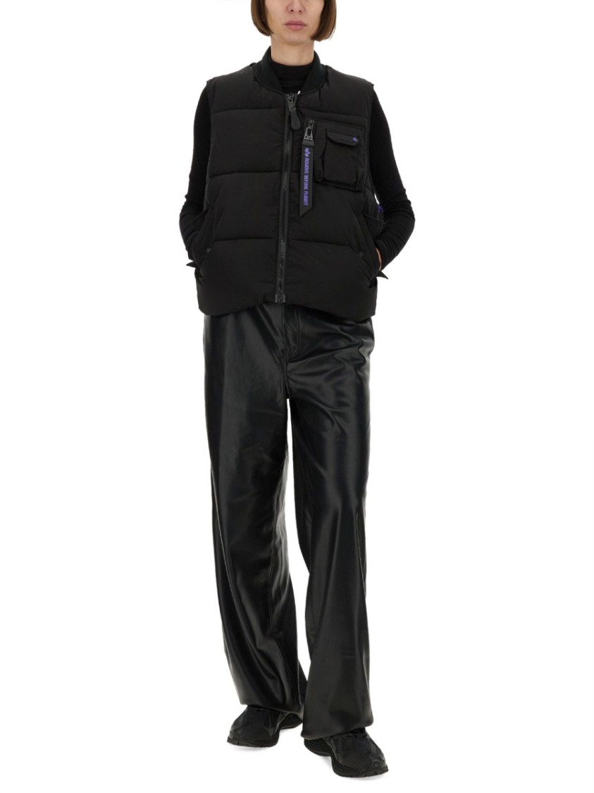 ALPHA INDUSTRIES ALPHA INDUSTRIES PUFFY SLEEVELESS VEST WITH HIGH COLLAR
