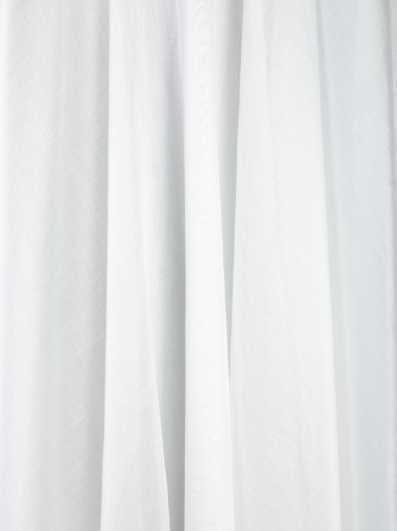 スカート Blanca Vita Pleated White Midi Skirt In Lightweight Muslin Blanca Vita Pleated White Skirt In Lightweight Muslin | THE LIST