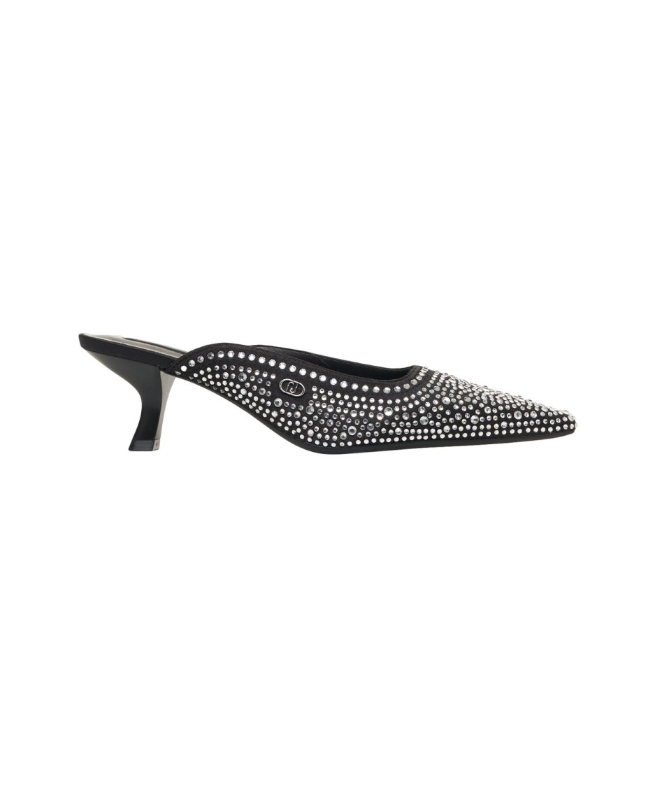 Liu •jo Liu Jo Sabot With Rhinestones 'gemy' In Grey
