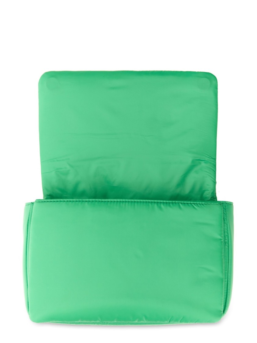 Shop Michael Michael Kors Quilted Green Lilah Bag With Adjustable Shoulder Strap
