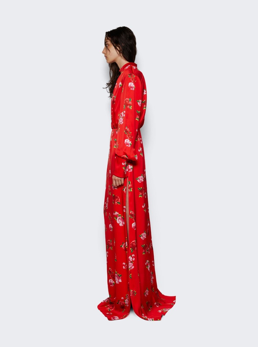 Shop Magda Butrym Round Neck Gown