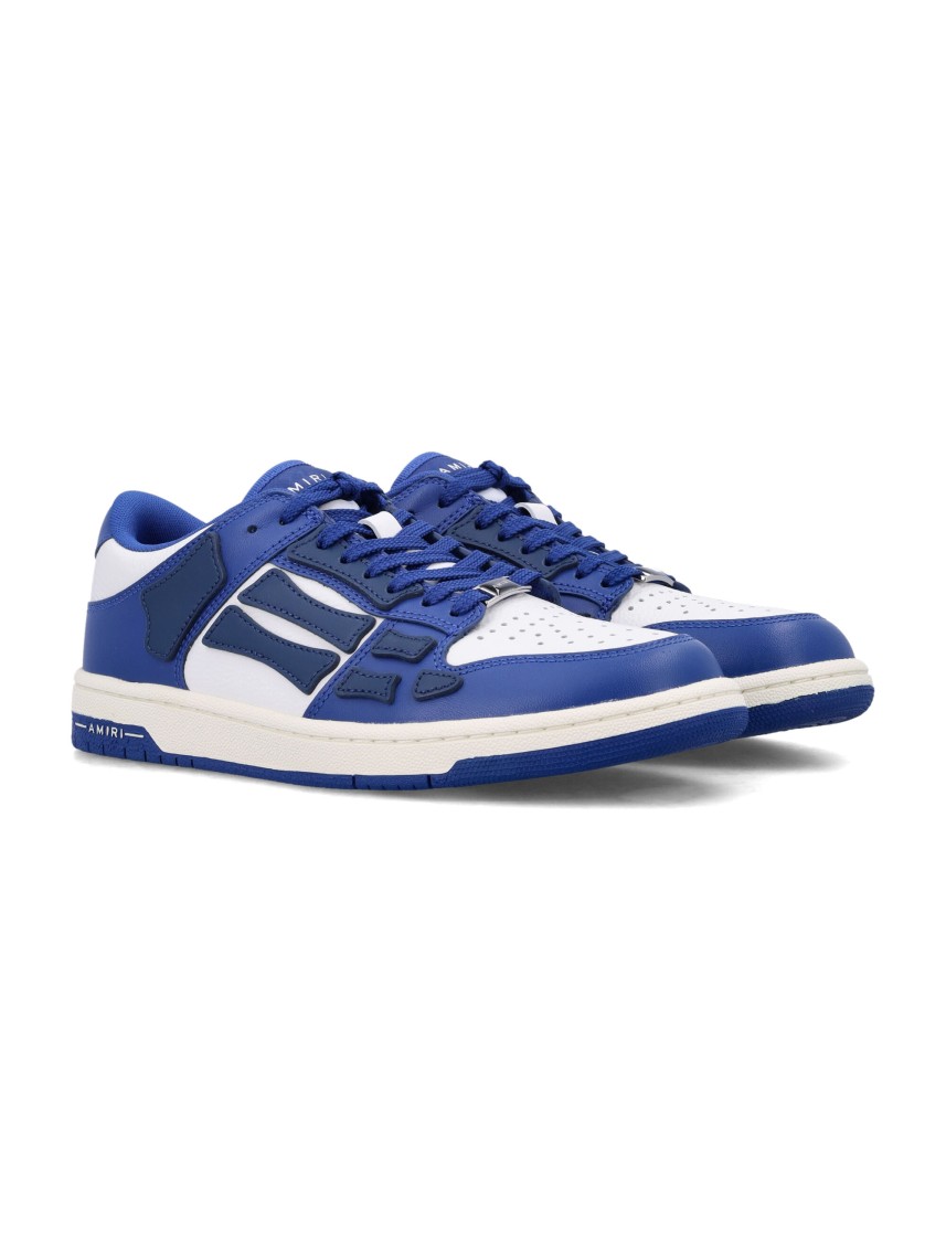 Amiri Low-top Leather Sneakers With Perforated Upper In Multi