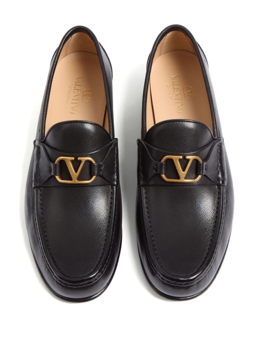 Valentino Garavani Vlogo Signature Loafer With Gold-tone Logo Detail