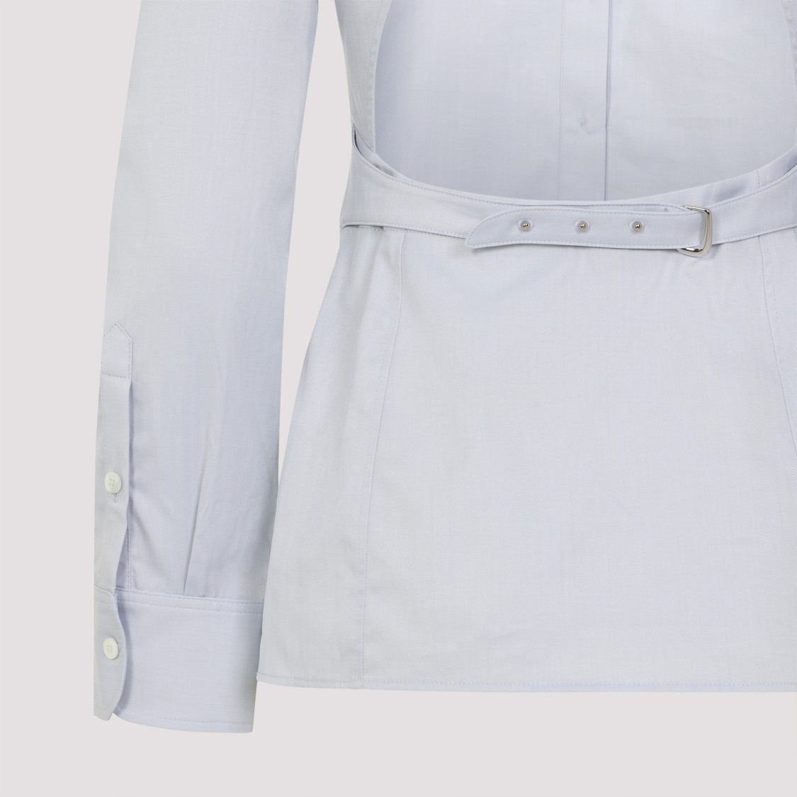 Jacquemus The Open-back Suit Shirt In Blue