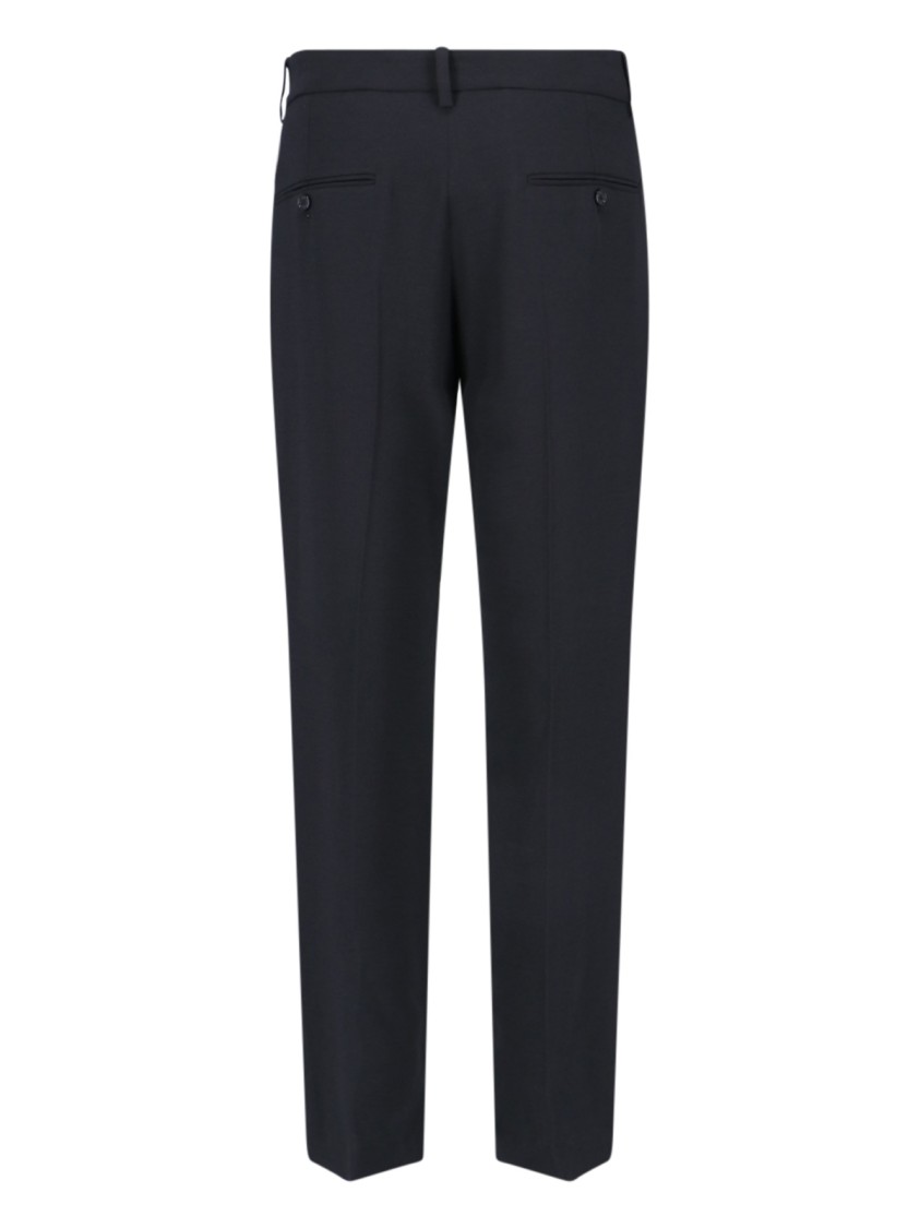 ISABEL MARANT ISABEL MARANT STRAIGHT TROUSERS IN BLACK STRETCH
