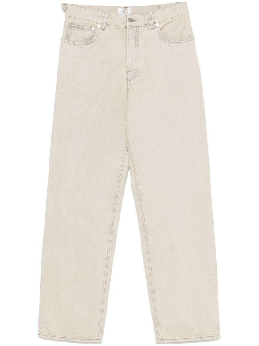 Haikure Logan Jeans With Back Pockets And Waist Tabs In White