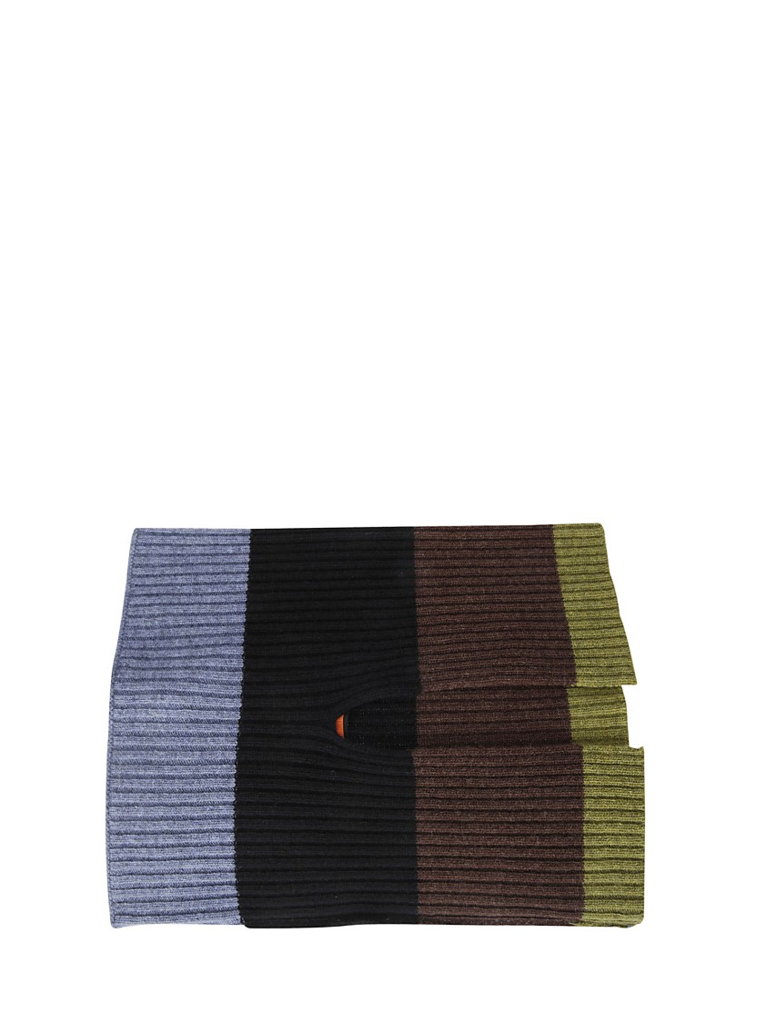 Shop Colville Textured Wool Collar Scarves In Multicolor