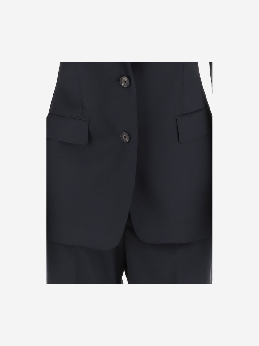 Shop Tagliatore Stretch Virgin Wool Suit