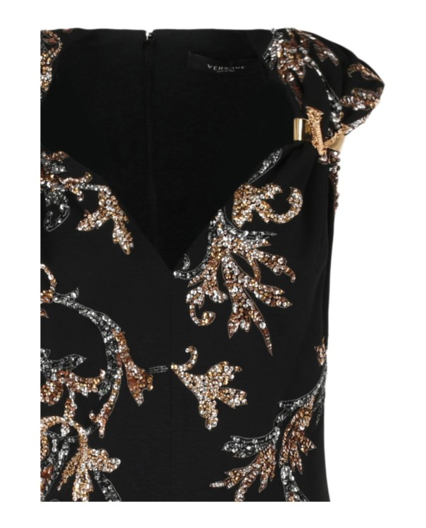 オールインワン・サロペット Versace Acanthus Leaf Sequin & Crystal Embellished Minidress Versace Acanthus Leaf Sequin & Crystal Embellished dress