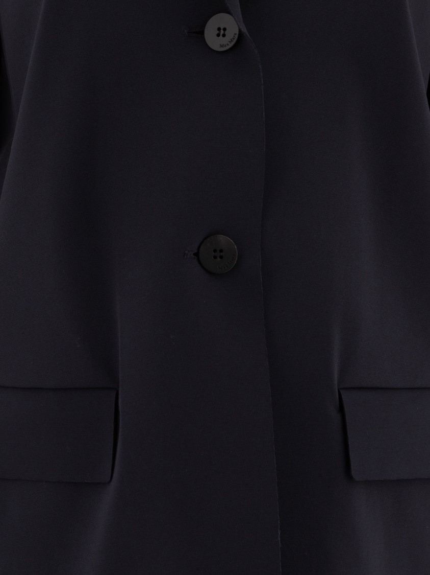 Max Mara Lesena Technical Fabric Jacket In Black
