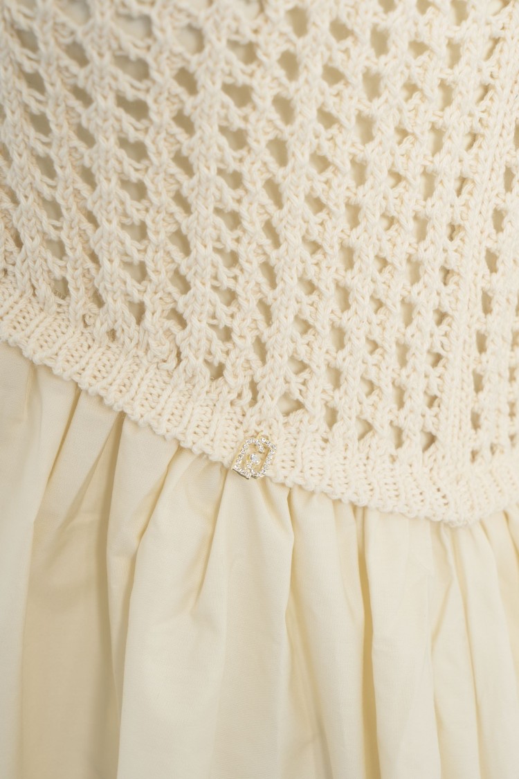 Liu •jo Liu Jo Mini Dress With Pleated Skirt