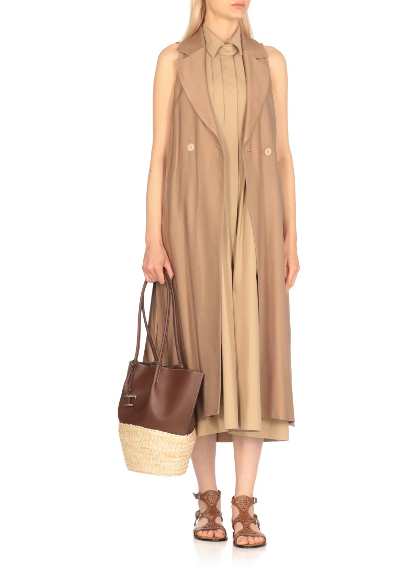TOD'S TOD'S BROWN BUX BAG