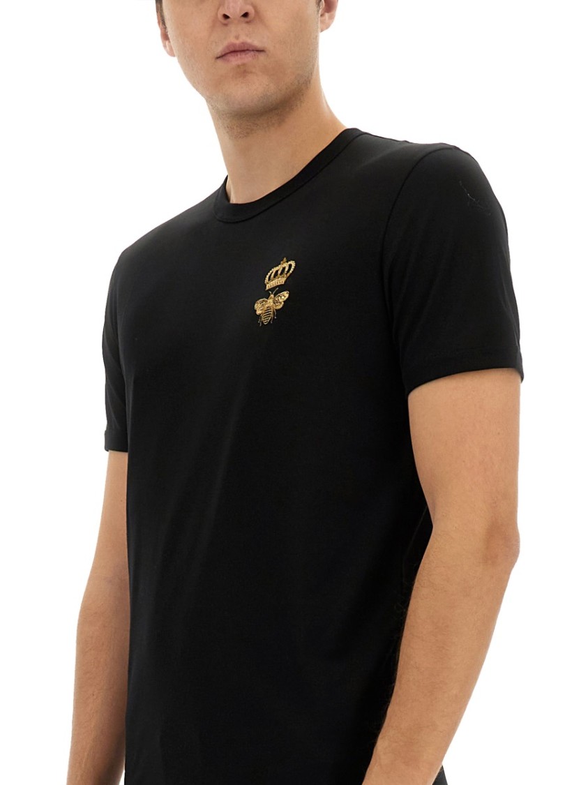 Shop Dolce & Gabbana T-shirt In Cotone In Black