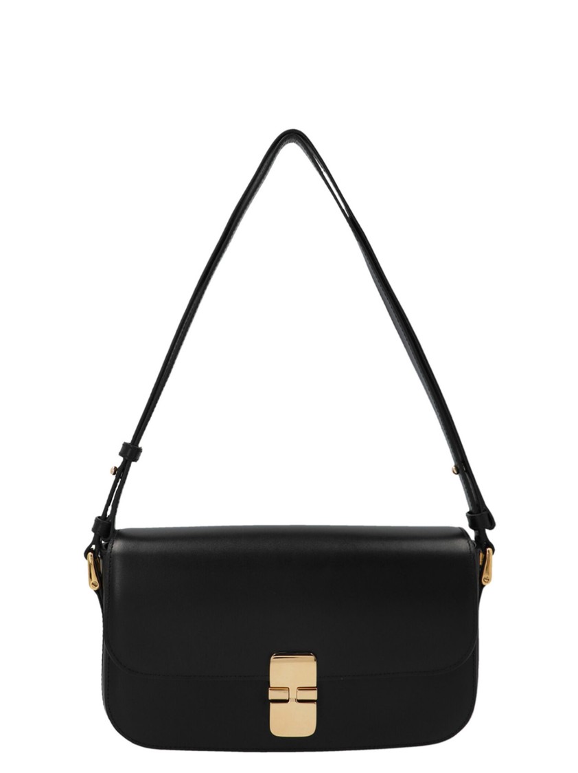 Apc A.p.c. 'grace Baguette' Shoulder Bag In Black