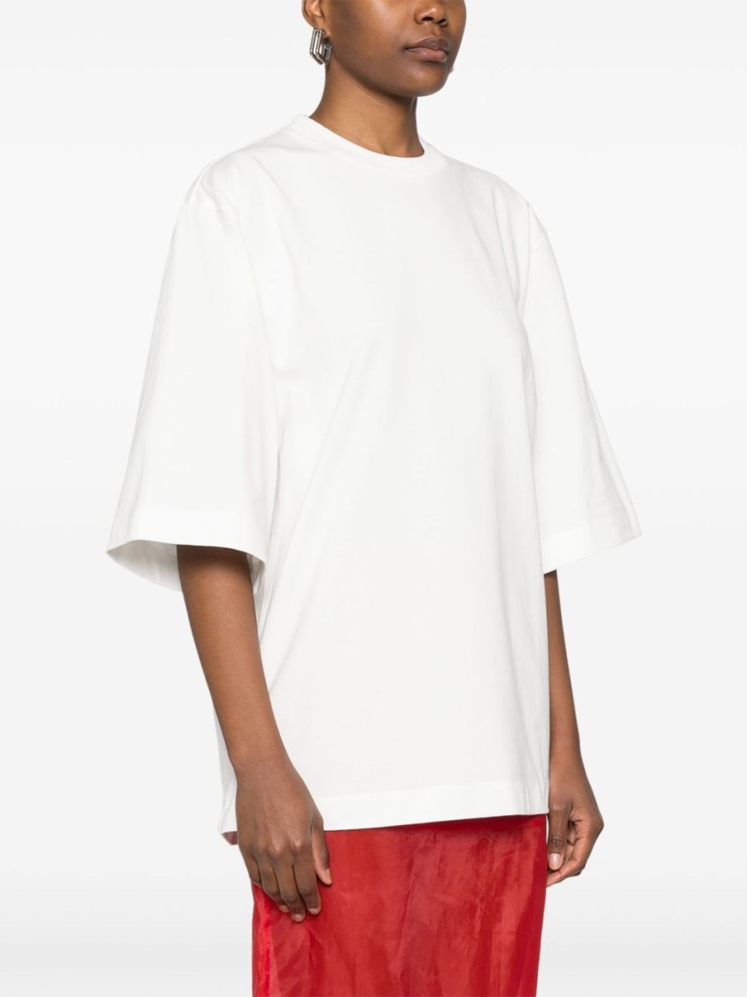 Carven Wide-sleeved Cotton Sweater With Subtle Branding