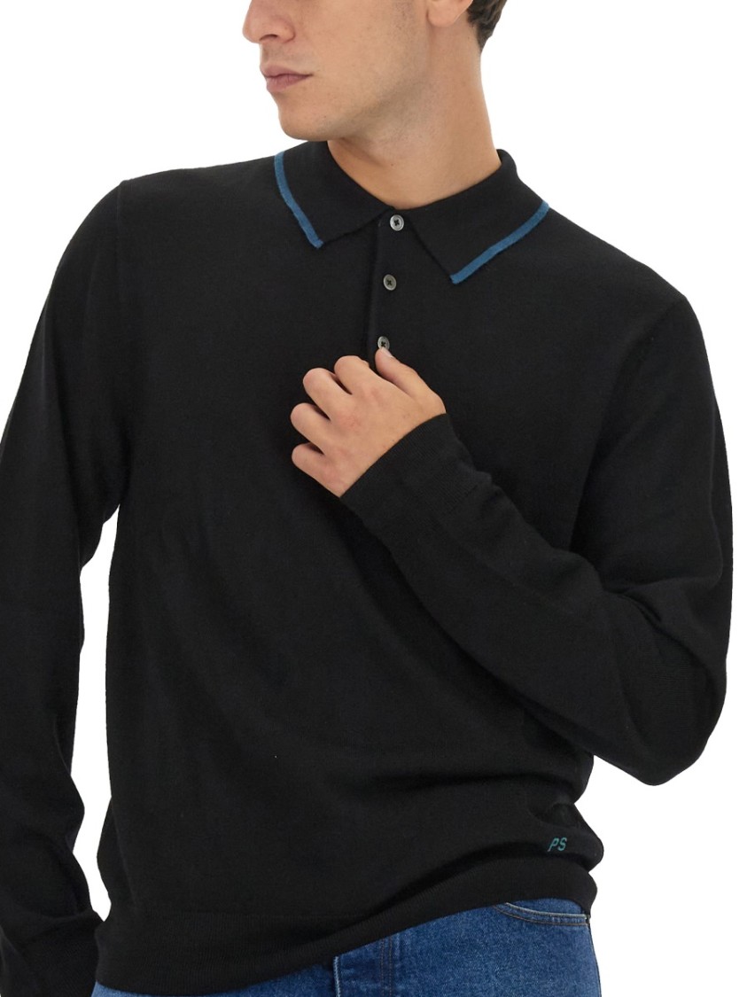 PS BY PAUL SMITH PS PAUL SMITH REGULAR FIT MERINO WOOL POLO