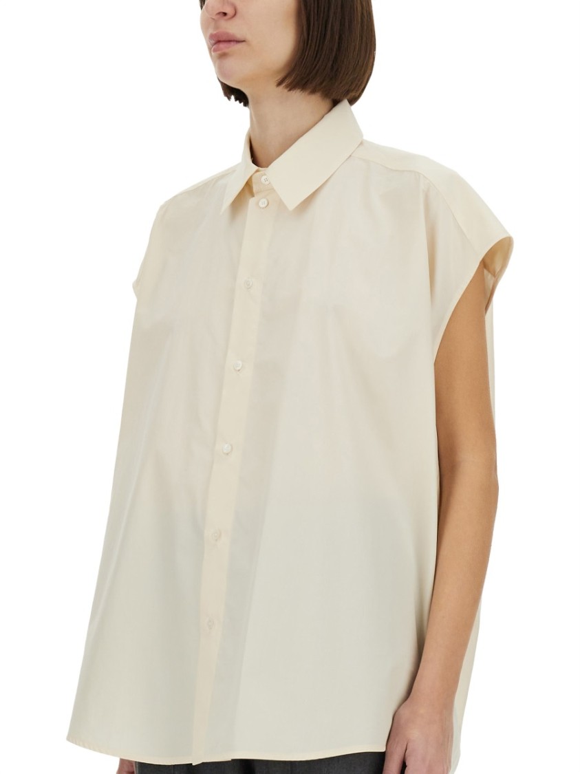 Shop Fabiana Filippi Relaxed-fit Poplin Shirt In White