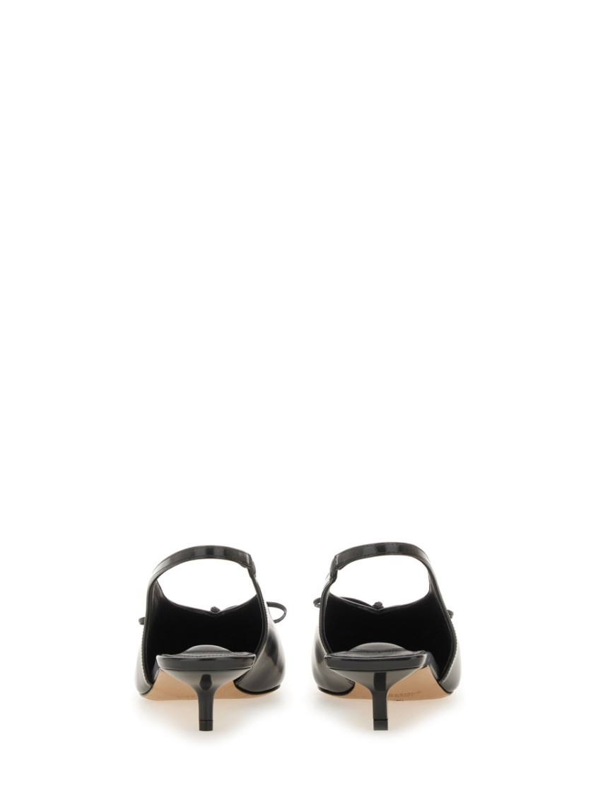 Jacquemus Les Low Cubisto 35 Leather Slingback Pumps In Black