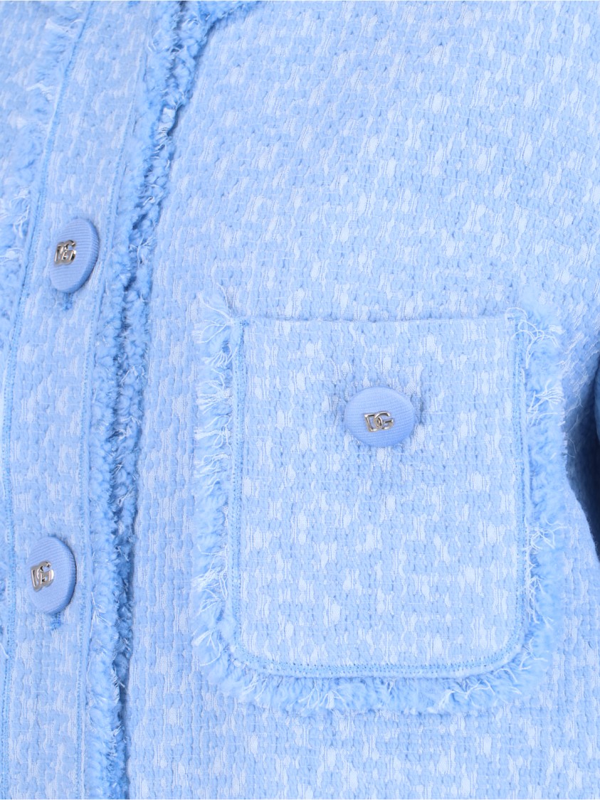 Dolce & Gabbana Rachel Multipocket Jacket In Blue