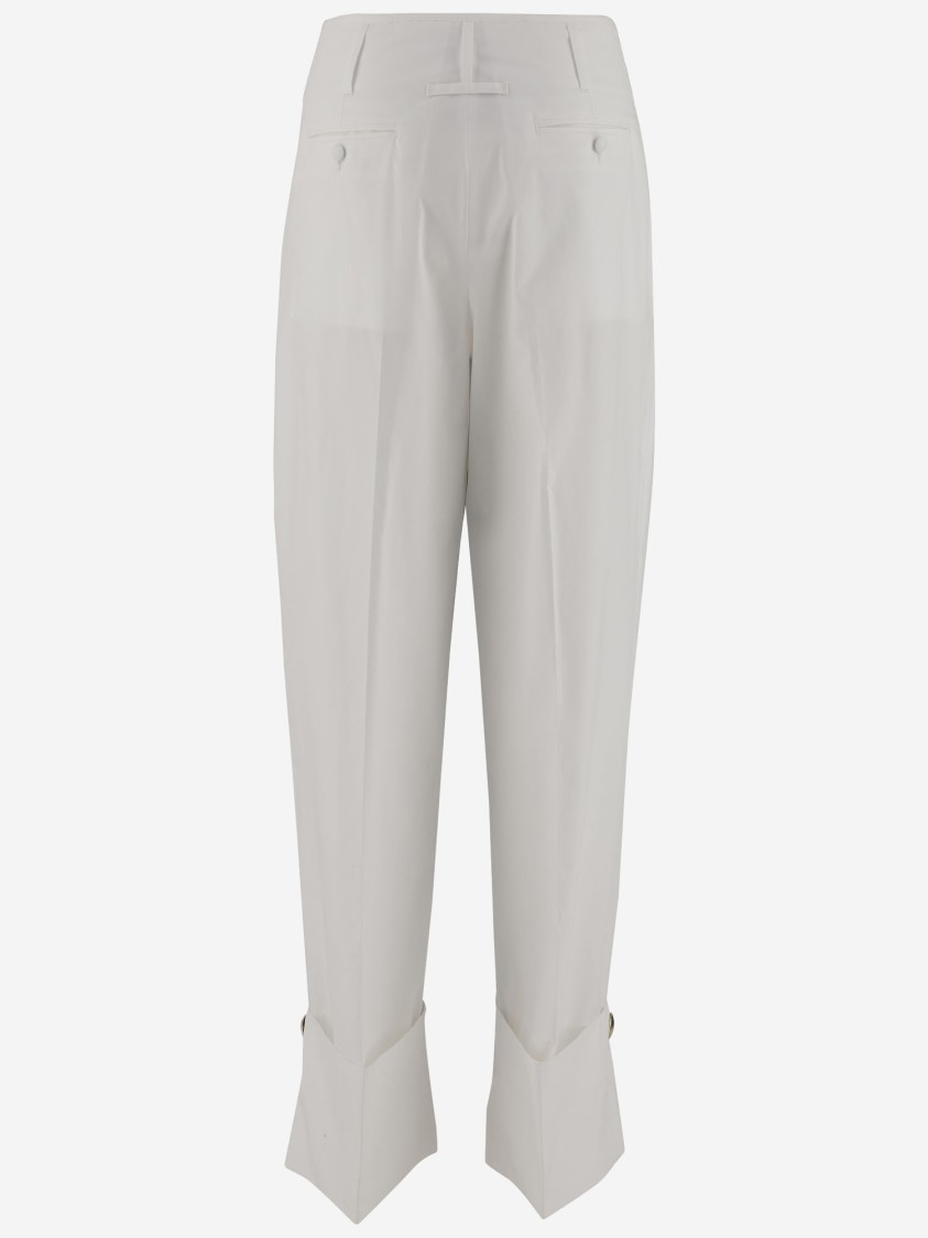 Shop Darkpark Diana Cotton Pants In White