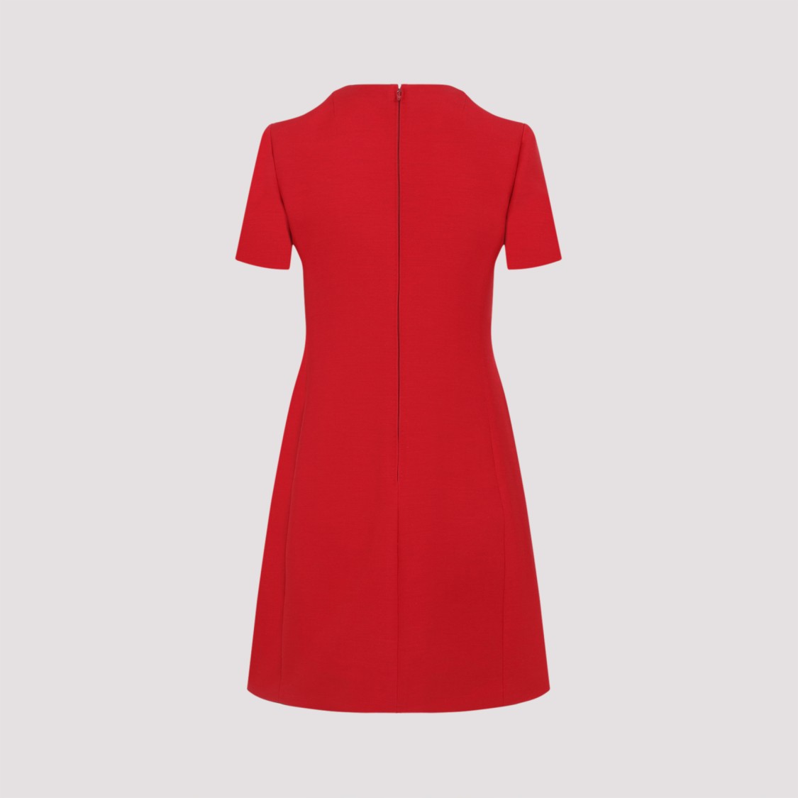 Valentino Fitted Red Dress With Decorative Bows In Red